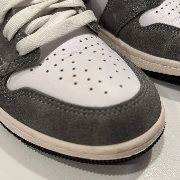 Nike Air Jordan High-Top Sneakers - Gray and White
