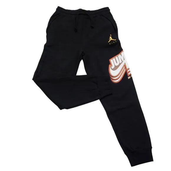 Nike Air Jordan Jump Men's NBA Champs 91 Men Fleece Pants Black