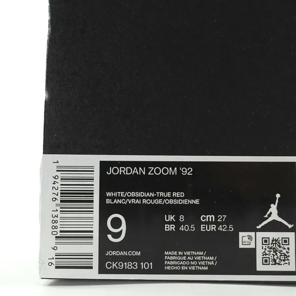 Nike Air Jordan Zoom 92 USA Olympic Basketball Shoes CK9183 101 Mens Size 9