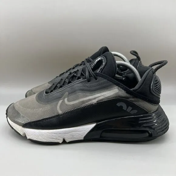 Nike Air Max 2090 Men Size 9.5 Shoes Black White Low Top Running Comfort Sneaker