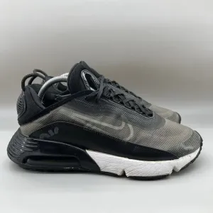 Nike Air Max 2090 Men Size 9.5 Shoes Black White Low Top Running Comfort Sneaker