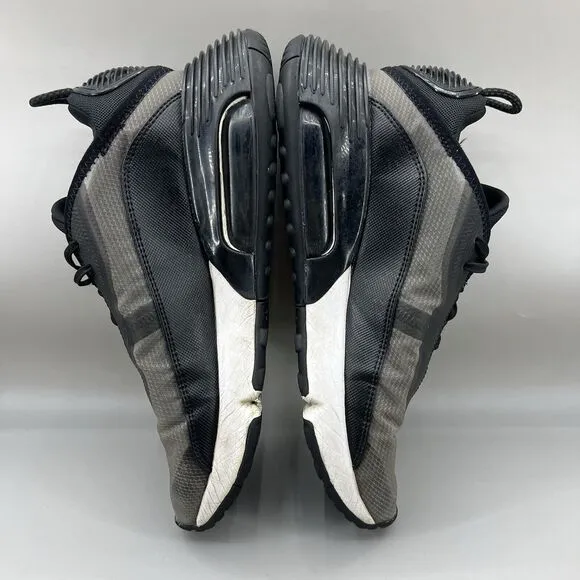 Nike Air Max 2090 Men Size 9.5 Shoes Black White Low Top Running Comfort Sneaker