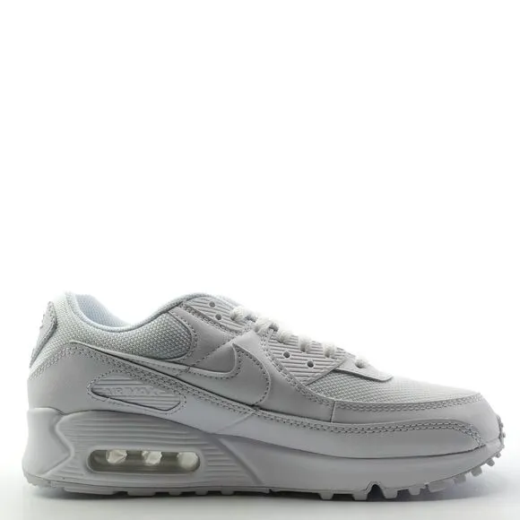 Nike Air Max 90 Triple White Sneakers CQ2560-100 Womens Size 9