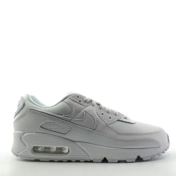 Nike Air Max 90 Triple White Sneakers CQ2560-100 Womens Size 9