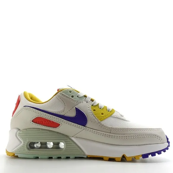 Nike Air Max 90 Women's Size 6.5 Sneaker 'Summit White' Multi-Color DA8726-100