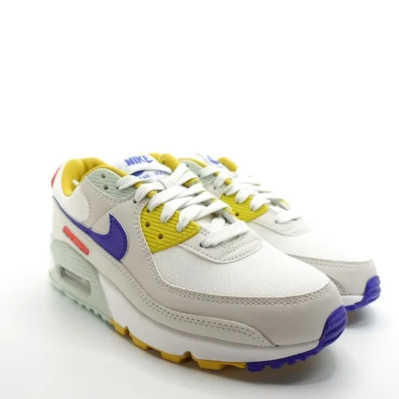 Nike Air Max 90 Women's Size 6.5 Sneaker 'Summit White' Multi-Color DA8726-100