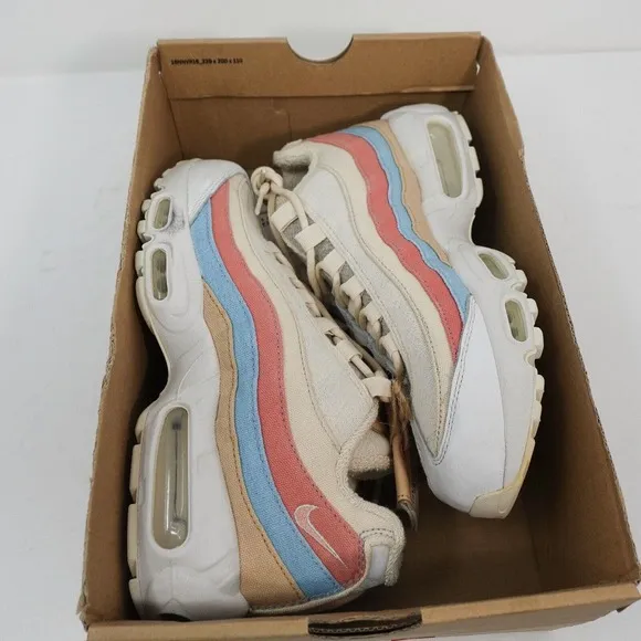 Nike Air Max 95 QS Women Size 8.5 Plant Color Pack Crimson Tint Cream CD7142 800