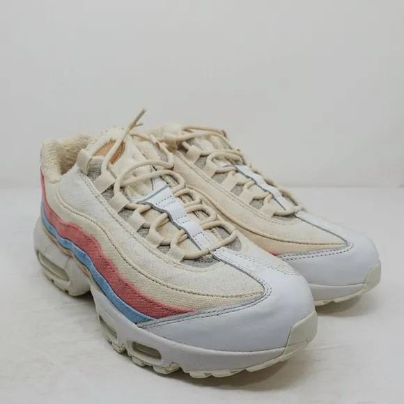 Nike Air Max 95 QS Women Size 8.5 Plant Color Pack Crimson Tint Cream CD7142 800