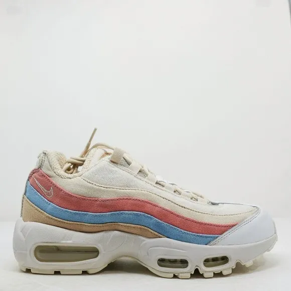 Nike Air Max 95 QS Women Size 8.5 Plant Color Pack Crimson Tint Cream CD7142 800