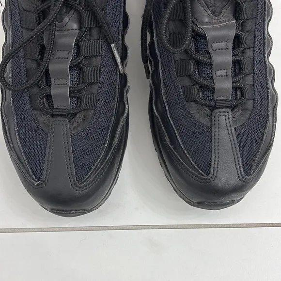 Nike Air Max 95 Recraft GS 'Triple Black' Youth Mens 6.5 (Womens 8)