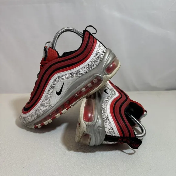 NIKE AIR MAX 97 (GS) UNIV RED &quot;JASON TATUM&quot; SZ 6Y WOMENS SZ 7.5 [CJ9891-600]