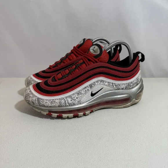 NIKE AIR MAX 97 (GS) UNIV RED &quot;JASON TATUM&quot; SZ 6Y WOMENS SZ 7.5 [CJ9891-600]