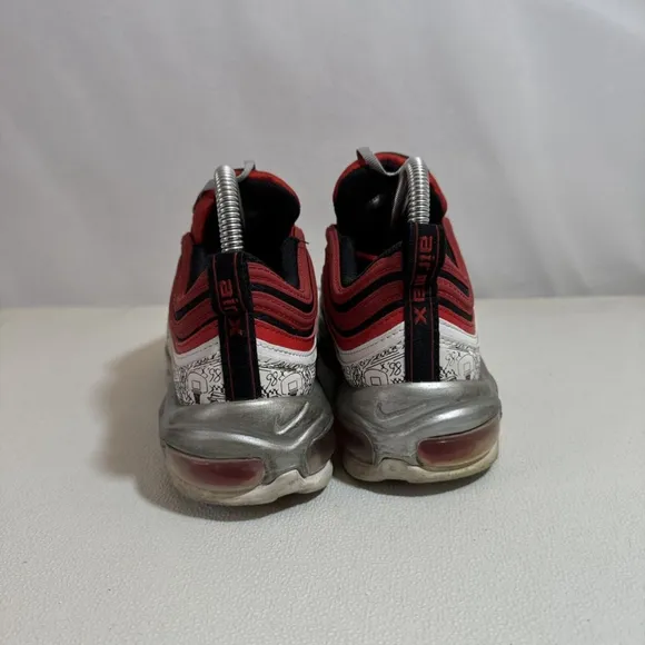 NIKE AIR MAX 97 (GS) UNIV RED &quot;JASON TATUM&quot; SZ 6Y WOMENS SZ 7.5 [CJ9891-600]