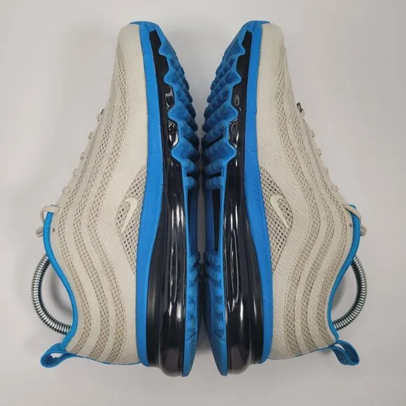 Nike Air Max 97 Milan 2012 Men's Beige &amp; Blue Sneakers 586267-014 US Size 7