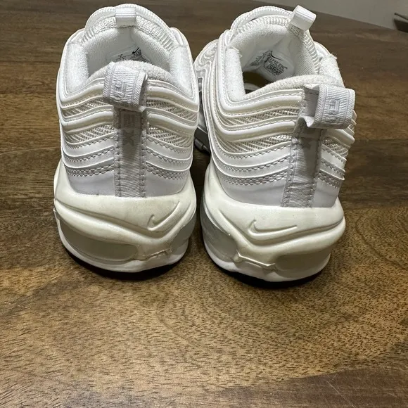 Nike Air Max 97 Wmns 7 White Platinum Running Walking Shoes Sneakers 921733-100