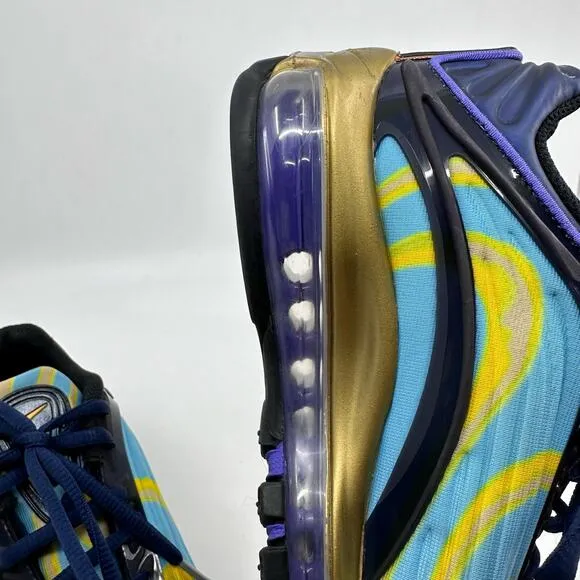 Nike Air Max Deluxe Youth AR0115-401 Kids 4Y Blue/Yellow/Black Lace-up Sneakers