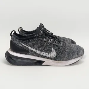 Nike Air Max Flyknit Racer Tennis Shoes Black-White Mens Sz 15 [DJ6106-001]