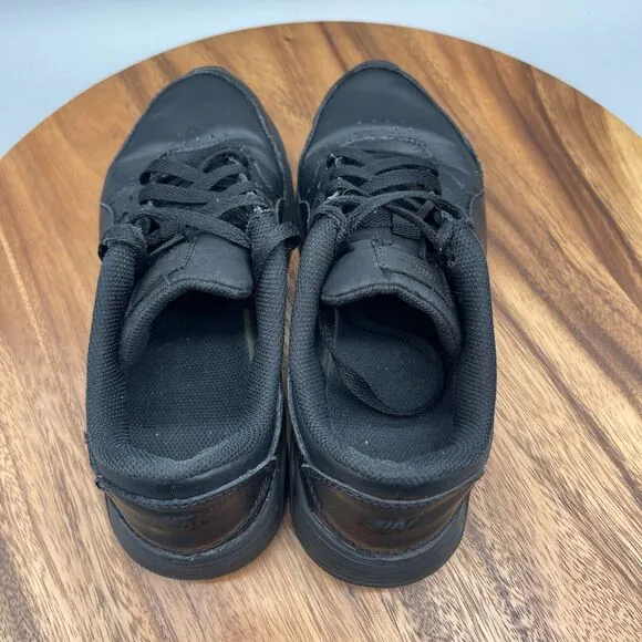 Nike Air Max SC Shoes Womens Size 7.5 Leather Triple Black 2022 Comfort Casual