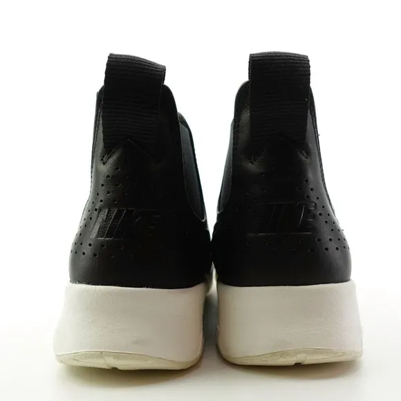 Nike Air Max Thea Mid Black Sail Leather Sneakers 859550-001 Womens Size 7