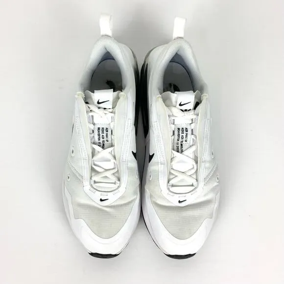 Nike Air Max Up CT1928-100 Womens Sneakers Low Top Fabric White Black Size 8