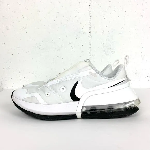 Nike Air Max Up CT1928-100 Womens Sneakers Low Top Fabric White Black Size 8