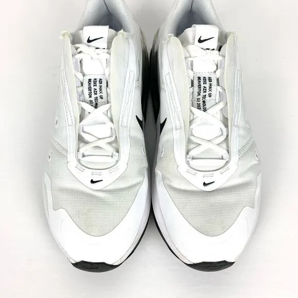 Nike Air Max Up CT1928-100 Womens Sneakers Low Top Fabric White Black Size 8