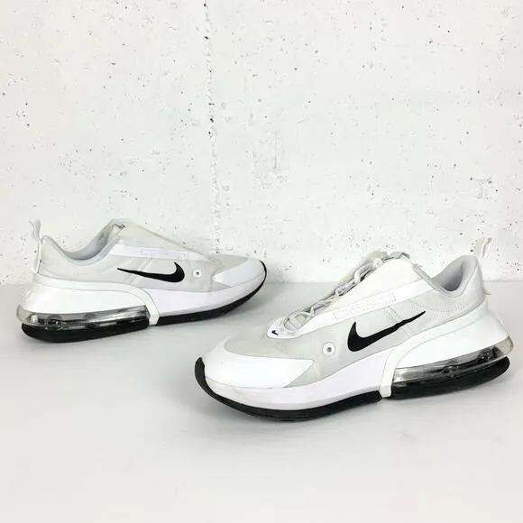 Nike Air Max Up CT1928-100 Womens Sneakers Low Top Fabric White Black Size 8
