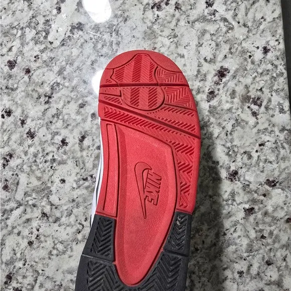Nike Air Men's White and Red Sneakers