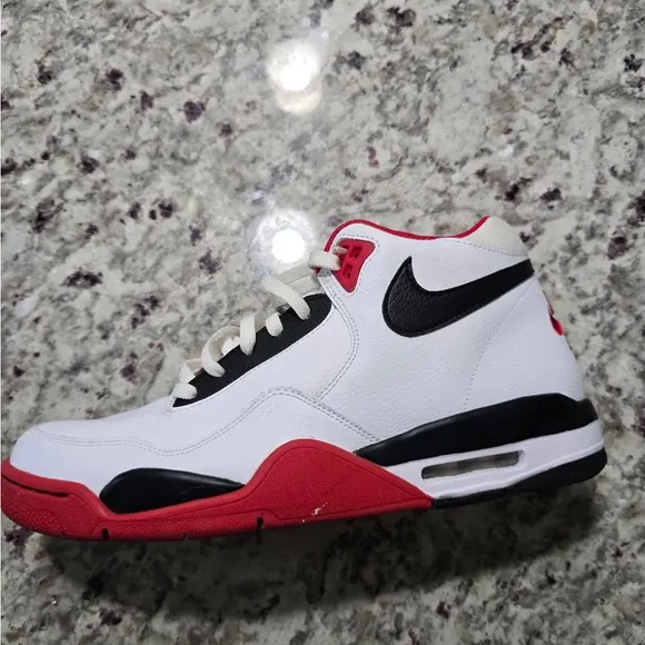 Nike Air Men's White and Red Sneakers
