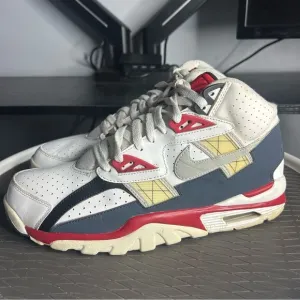 Nike Air Trainer SC High Sneakers - White, Red, Gray