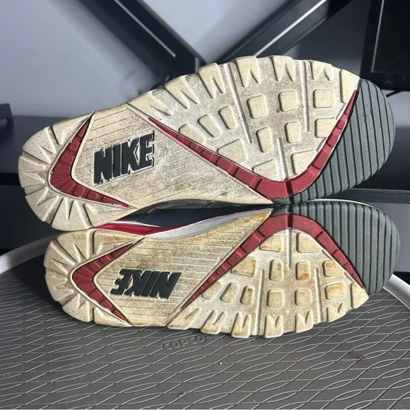 Nike Air Trainer SC High Sneakers - White, Red, Gray