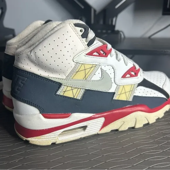 Nike Air Trainer SC High Sneakers - White, Red, Gray