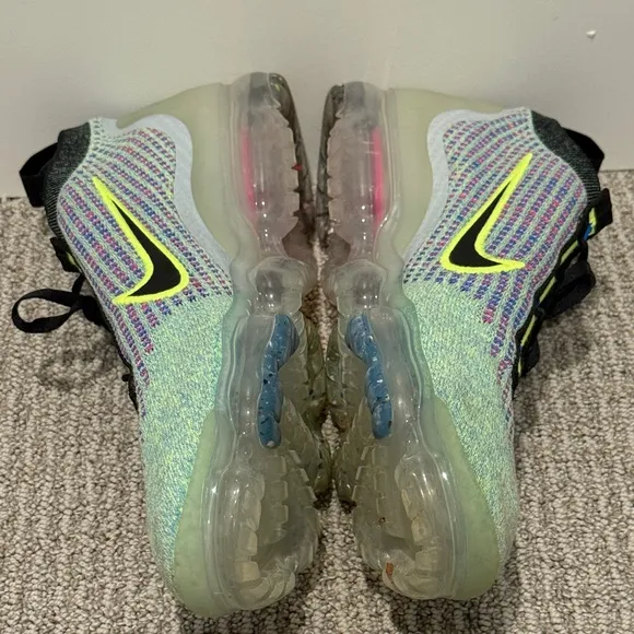 Nike Air VaporMax 2021 Flyknit Next Nature Volt Photo Blue Size 11 Men’s