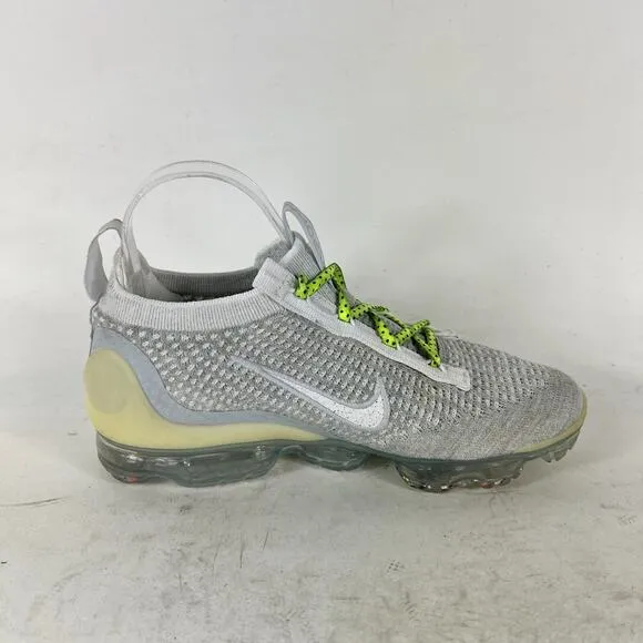 Nike Air VaporMax 2021 Flyknit Shoes Women's 7 Gray Running Sneaker DC4112-100