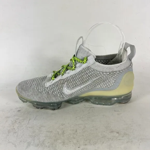 Nike Air VaporMax 2021 Flyknit Shoes Women's 7 Gray Running Sneaker DC4112-100