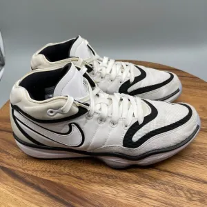 Nike Air Zoom GT Hustle 2 Shoes Mens Size 8 White Black Basketball Comfort