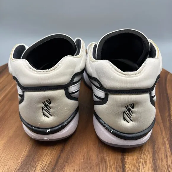 Nike Air Zoom GT Hustle 2 Shoes Mens Size 8 White Black Basketball Comfort