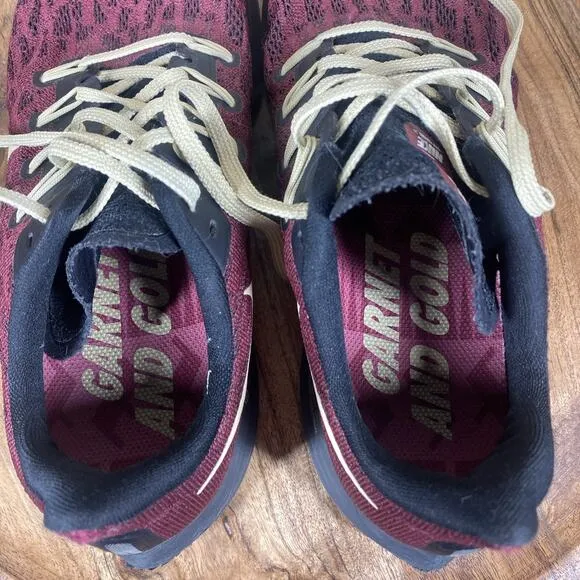 Nike Air Zoom Pegasus 36 FSU Mens Red and Yellow Size 8 Running Shoes