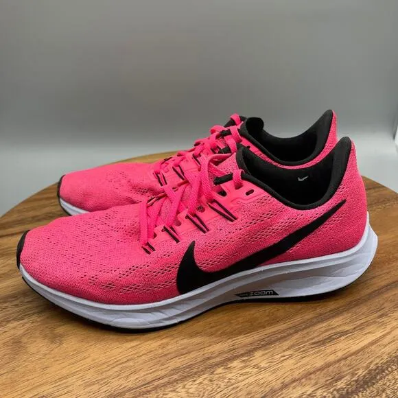 Nike Air Zoom Pegasus 36 Shoes Womens Size 9 Pink Running Comfort Walking Road
