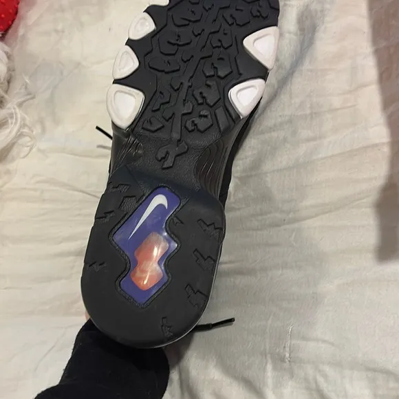 Nike Black and Purple Sneakers with Chunky Design