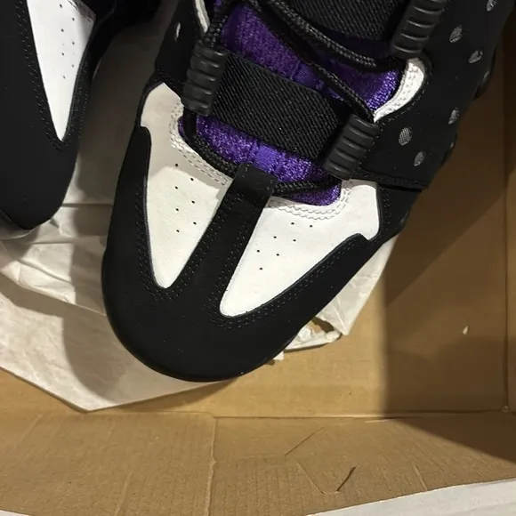 Nike Black and Purple Sneakers with Chunky Design