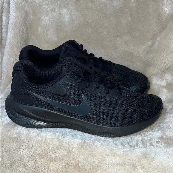 Nike Black Mesh Running Shoes