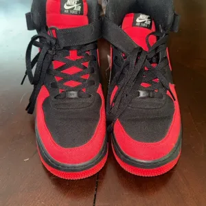 Nike Black/Red AF1 Sneakers custom Design
