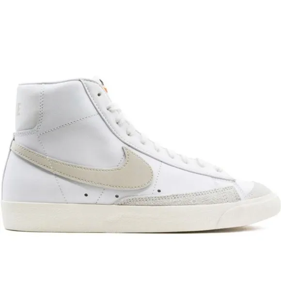 NIKE Blazer '77 Next Nature Mid Sail White and Gray High-Top Sneakers