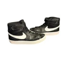 Nike Blazer Mid 77 High Top Sneakers Black Leather‎ Classic Retro Basketball
