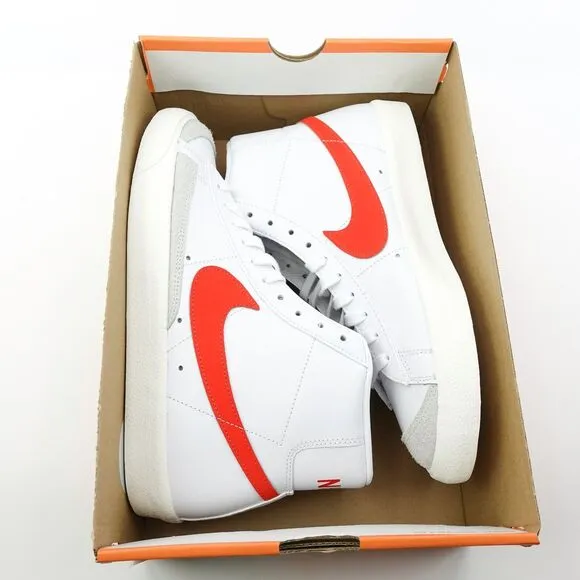 Nike Blazer Mid 77 Womens Size 11 White Habanero Red Sail CZ1055 101 Mens 9.5