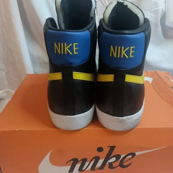 Nike Blazer Peace Love Basketball Black Yellow Shoes SKUCH026