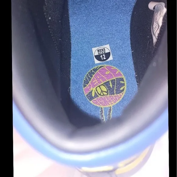 Nike Blazer Peace Love Basketball Black Yellow Shoes SKUCH026