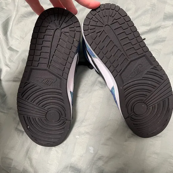Nike Blue and Black High-Top Sneakers