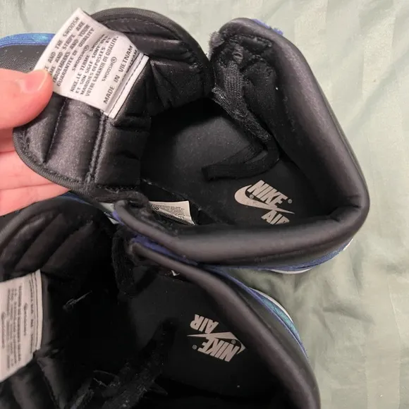 Nike Blue and Black High-Top Sneakers